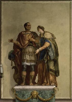 Caesar und Calpurnia / Gem.v.F.Canal