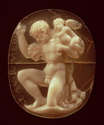 Cameo of Hercules Conquered by Cupid, 1st century BC (agate and onyx) von 
