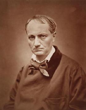 Charles Baudelaire (1821-67), French poet, portrait photograph by Studio of Goupil 19th