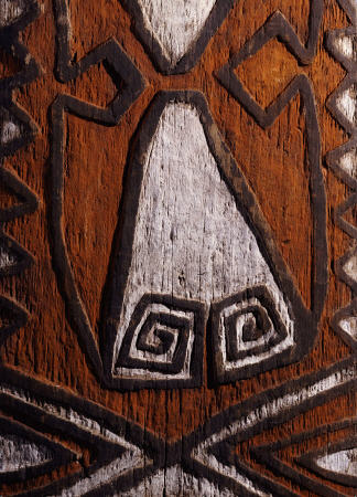 Detail Of A Telefomin House Entrance Board, ''Amitung'' Atamkiyakmin Clan von 