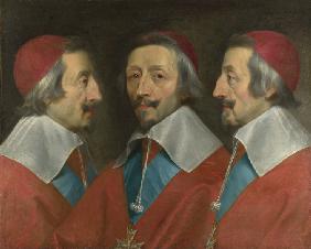 Dreifach-Portrait von Kardinal Richelieu