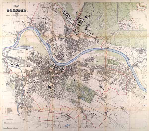 Dresden, Stadtplan 1899 von 