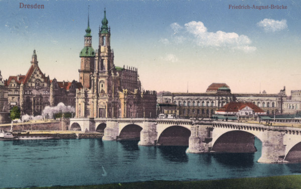 Dresden, Augustusbrücke von 