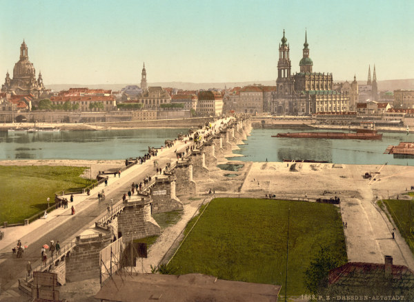 Dresden, Augustusbrücke von 
