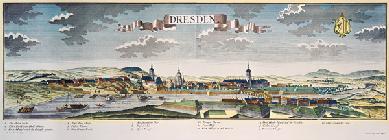 Dresden, Stadtansicht 1730