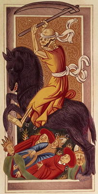 Death, tarot card, from the Gringonneur pack, 15th century, Italian von 