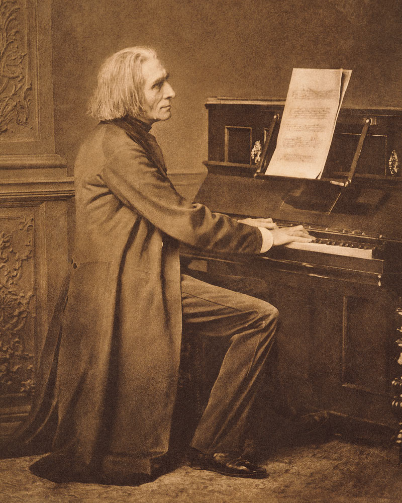 Franz Liszt (1811-86) at the Piano von 