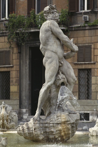 Fontana del Moro, detail (photo)  von 