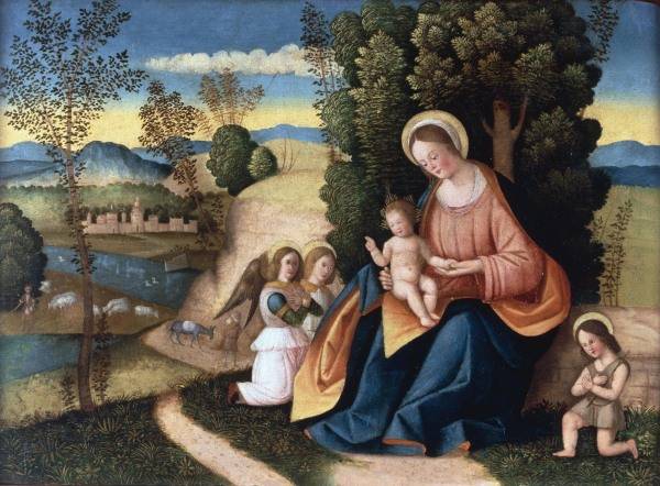 Francesco da Santacroce, Maria mit Kind von 