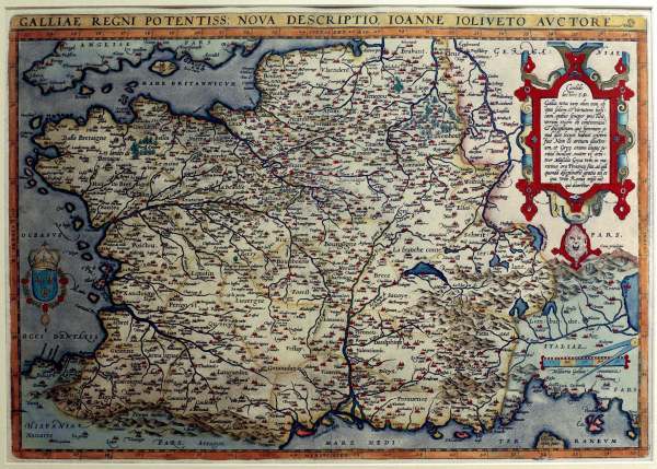 Frankreich, Landkarte, 1579 von 