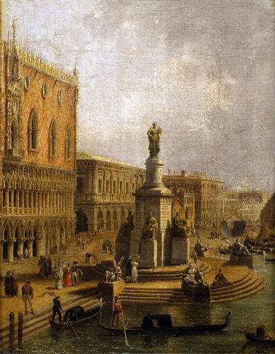 Franz.I.v.Oe. Denkmal in Venedig / Gem. von 