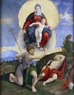 Francesco da Santacroce, Maria in Glorie