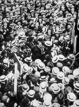 French boxer Georges Carpentier arriving in London July 1914