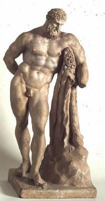 Farnese Hercules, copy of the original statue by Lysippus, by Camillo Rusconi (1658-1728) (marble) 1863