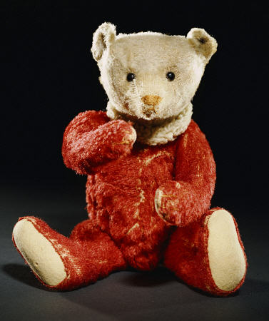 Gilbert -  A Rare Steiff Dolly Bear With A Red Mohair Body And A White Face von 