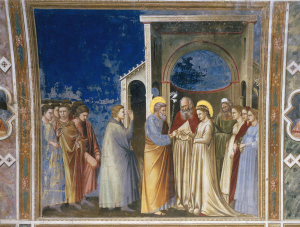 Giotto, Vermaehlung Mariae von 