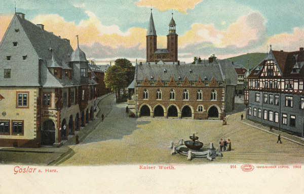 Goslar, Marktplatz mit Kaiserworth von 