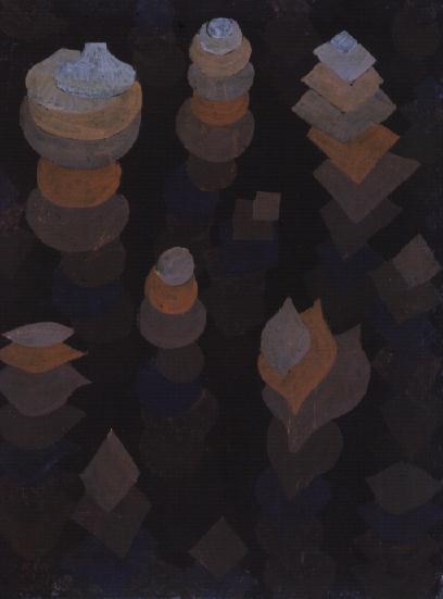 Growth of the night plants, 1922 (no 174) (oil on cardboard)  von 