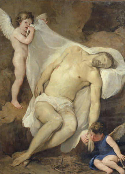 G.Segala, Toter Christus mit Engeln von 
