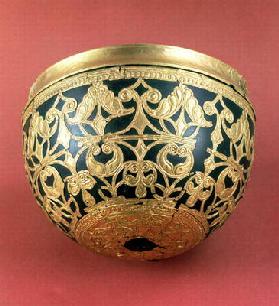 Gold openwork for a varnished bowl from Schwazenbrach Celtic art, 5th century BC 1852