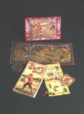 Golfing Board Games - American and English (photo) 1852
