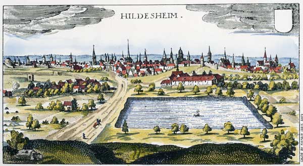 Hildesheim, Stadtansicht 1632 von 