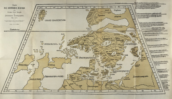 Hist.Landkarte Europa 1482 von 