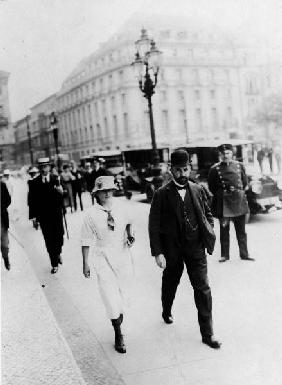 Hugo Stinnes und Tochter / Foto, um 1922