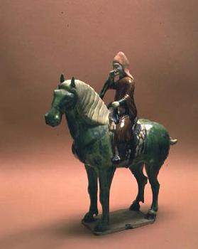 Horse and Rider (ceramic)