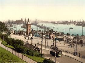 Hamburg,Hafen,Landungsbrücken