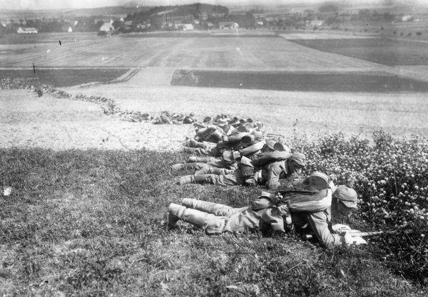 Infanteristen bei Gefechtsuebung/Haeckel von 