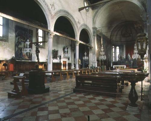 Interior view of the choir and presbytery (photo) von 