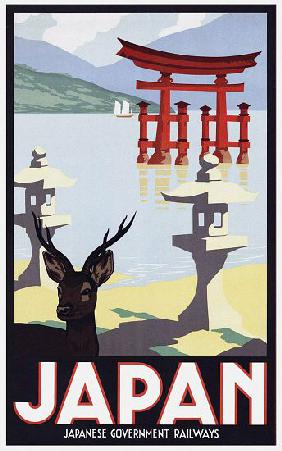 Japan: Advertising poster for Japanese Government Railways c. 1930
