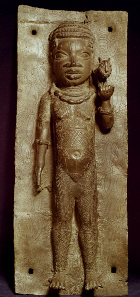 Jg. Maedchen, Benin, Nigeria / Bronze von 