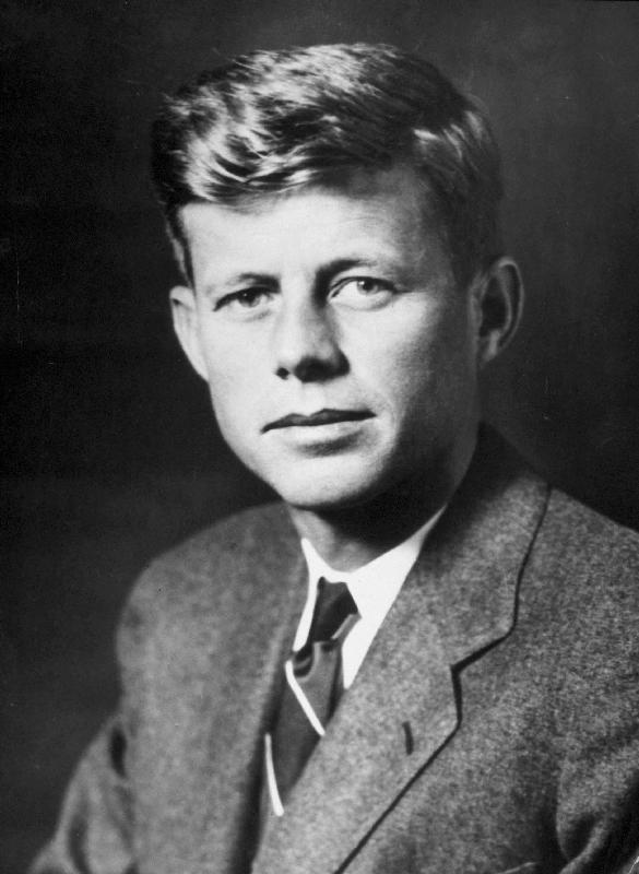John Fitzgerald Kennedy future American President von 