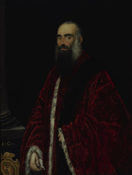 J.Tintoretto, Prokurator Contarini von 