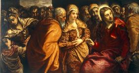 J.Tintoretto, Christus und Ehebrecherin