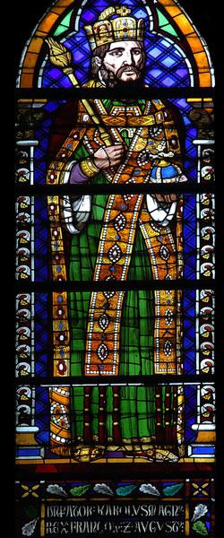 Karl der Große , Glasmalerei