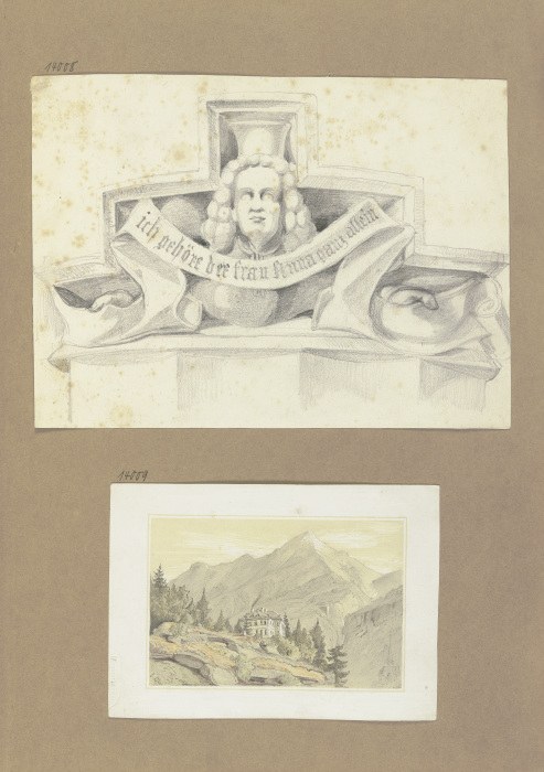 Klebealbum der Marie Auguste Emilie Freiin von Günderrode, Seite 1 von 