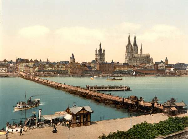 Köln-Deutzer Schiffsbrücke von 