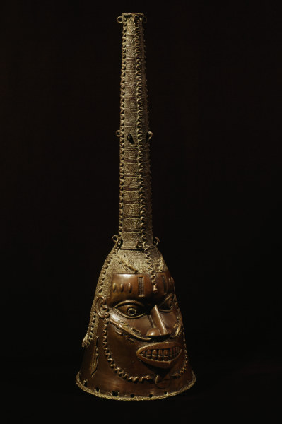 Kopfmaske, Benin, Nigeria / Bronze von 