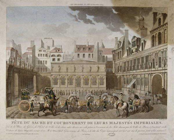 Kroenung 1804/Fest der Stadt Paris/Aquat. von 