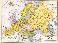 Landkarte Europa 1878