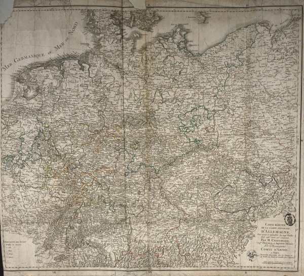 Landkarte von Deutschland um 1780 von 