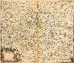 Landkarte von Sachsen um 1650