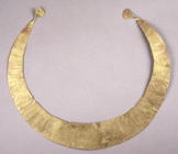 Lunula, from Cork, early Bronze Age (gold) 18th