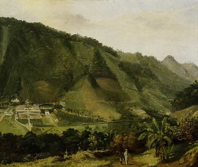 Martinique, Landschaft / Gemaelde 19.Jh. von 
