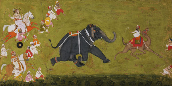 Maharaja Jagat Singh Pursuing An Escaped Elephant von 