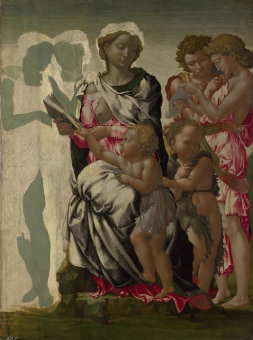 Maria mit dem Kinde, dem Johannesknaben und vier Engeln (Die Madonna Manchester) von 