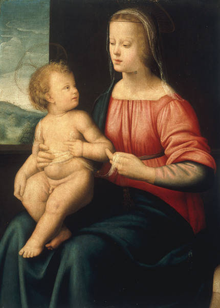 Maria mit Kind / ital.Gemaelde 16.Jh. von 